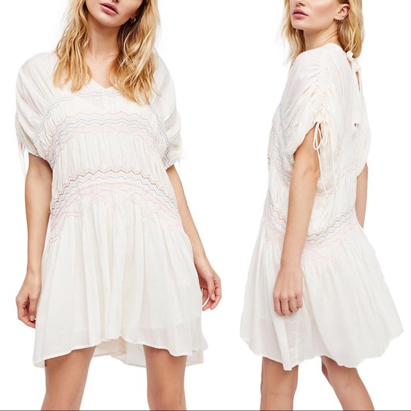 Free People Dresses & Skirts - free people love on the run smocked slip dress